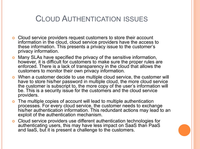 Authentication in cloud computing | PPTX