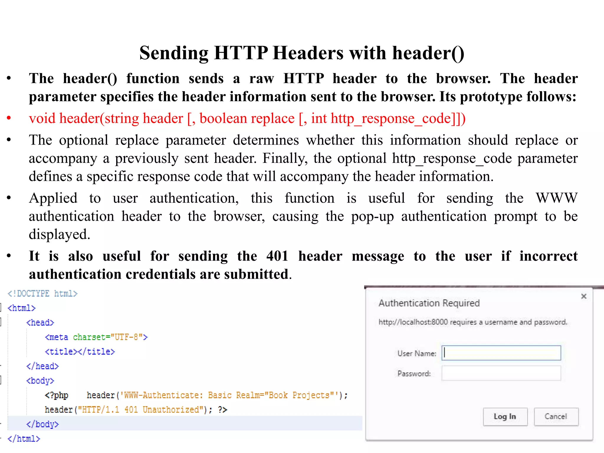 Authentication methods | PPTX | Web Development | Internet