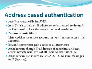 Authentication Systems