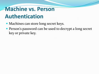 Authentication Systems