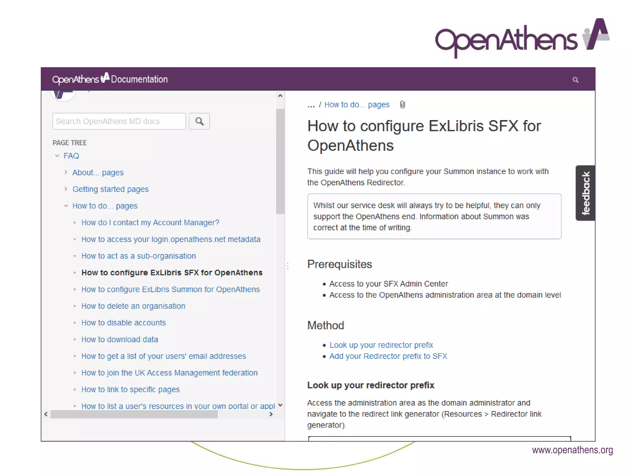 www.openathens.org
Integration with SAML applications
 