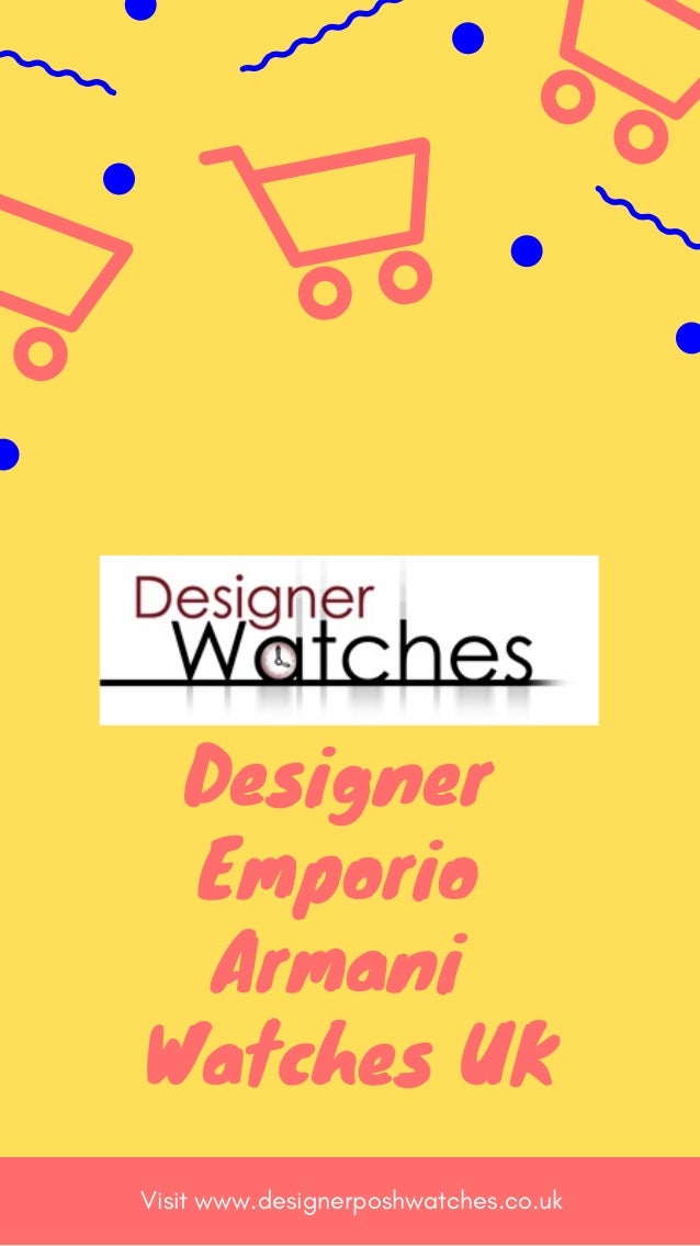 designer posh watches armani