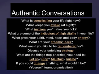Authentic Conversations
 