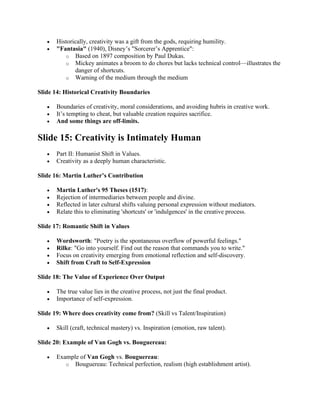 Authentic Creativity as a Response to Artificial Intelligence | PDF