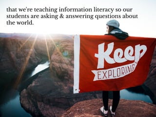 Authentic information literacy in an era of post truth - Alan Carbery (LILAC 2017 keynote speaker)