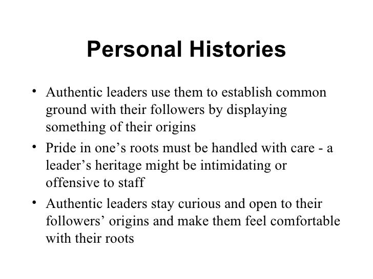 Authentic Leaders
