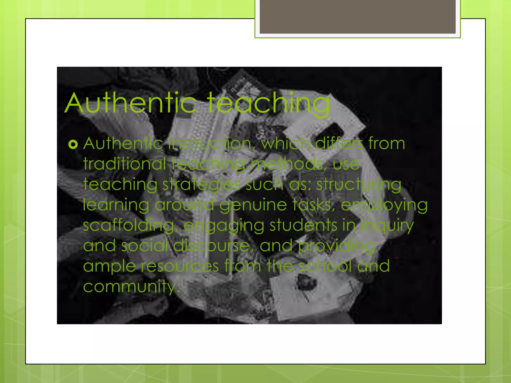 Authentic learning | PPTX