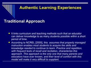 Authentic Learning Experience | PPT