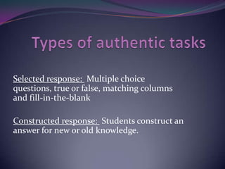Authentic learning presentation1 | PPTX