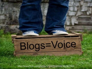 logs=Voice
B
h"p://www.ﬂickr.com/photos/37500791@N08/4819623943	
  

 