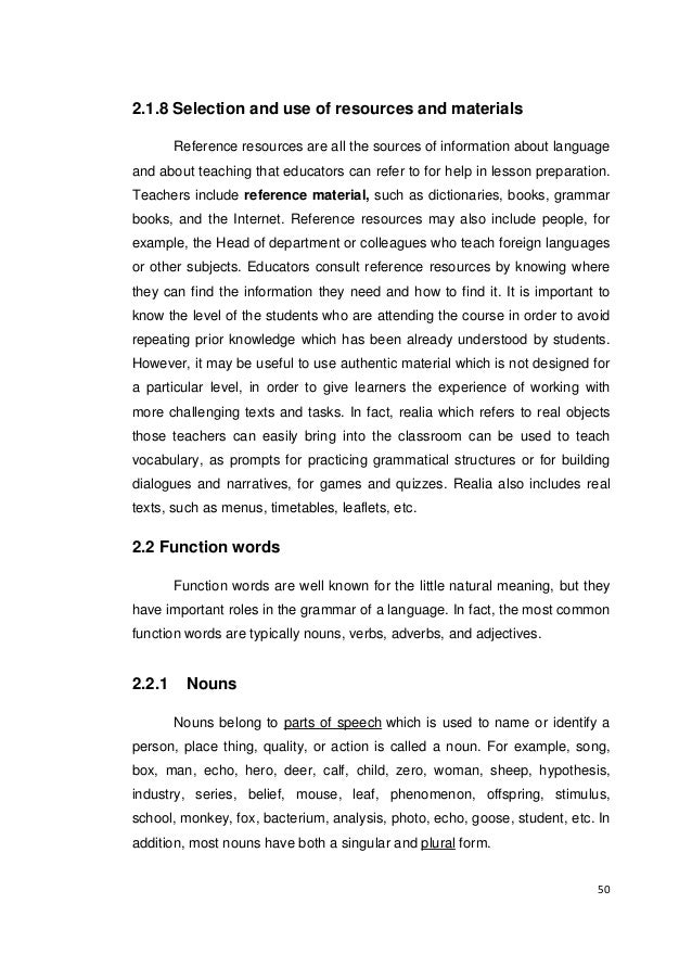 Reading Material Authentic Materials in Vocabulary Teaching