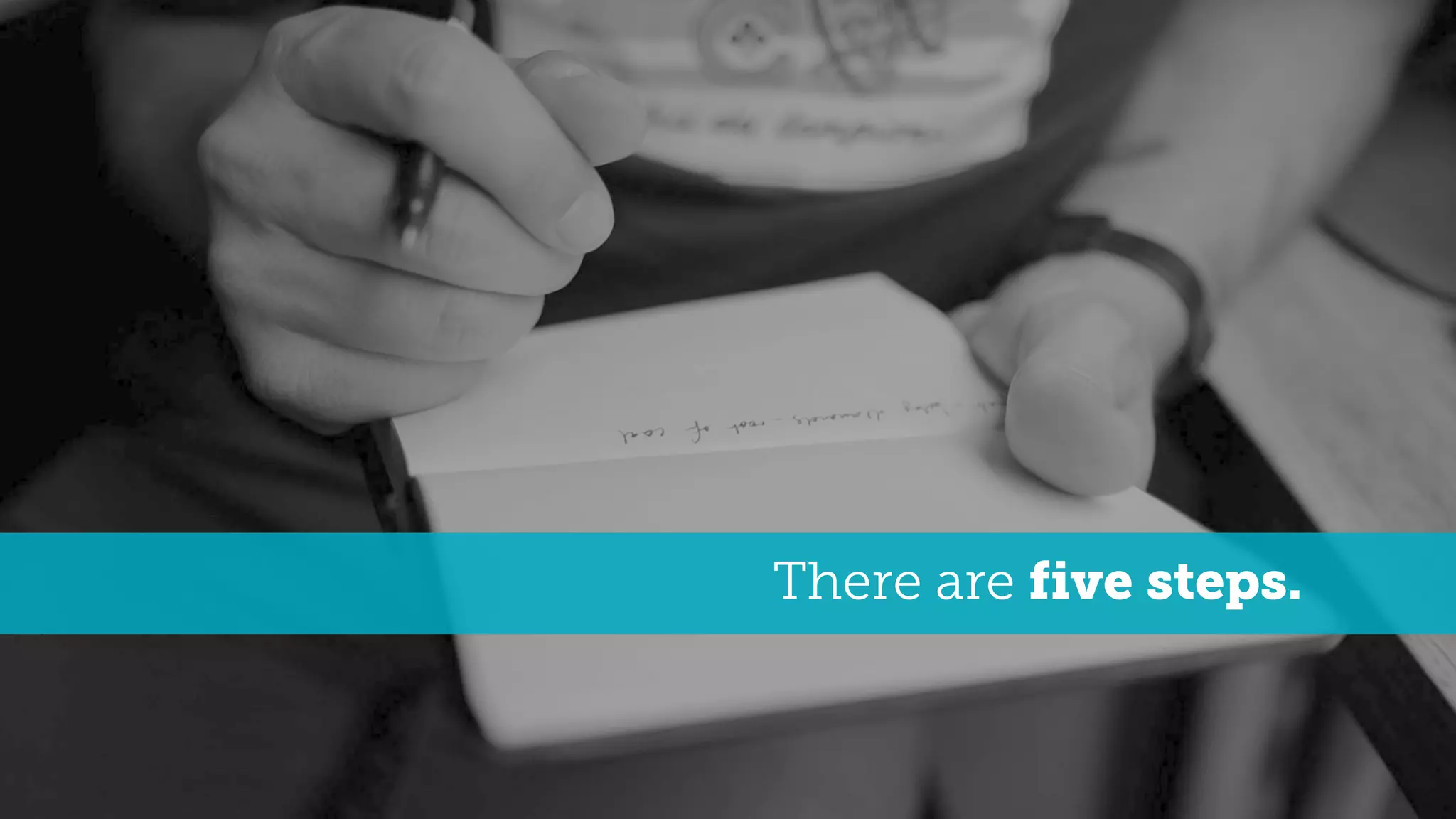 There are five steps.
 