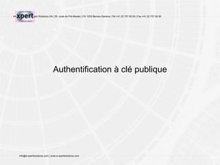 Authentification à clé publique 
