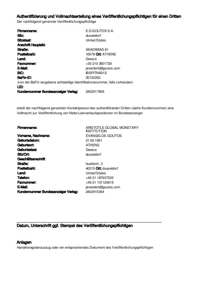 Authentifizierung Kunde