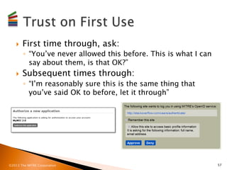 }    First time through, ask:
          ◦  “You’ve never allowed this before. This is what I can
             say about t...