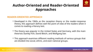 Reception Reader Author-Oriented+and+Reader-Oriented+Approaches.pptx