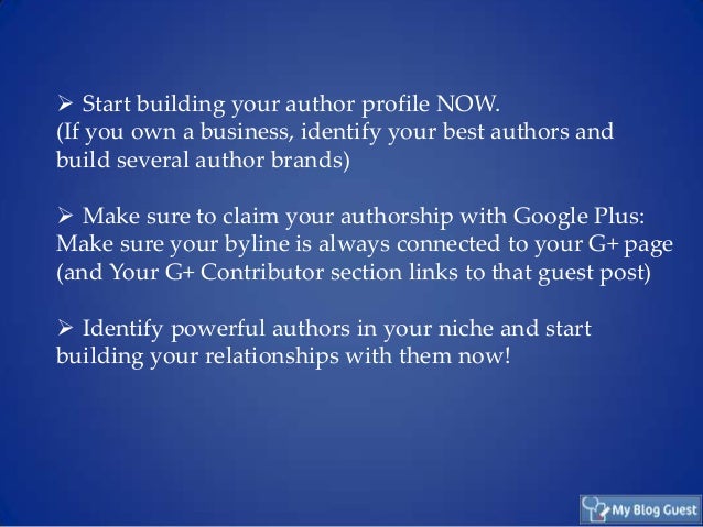 Author Rank and Guest Blogging Slide 18