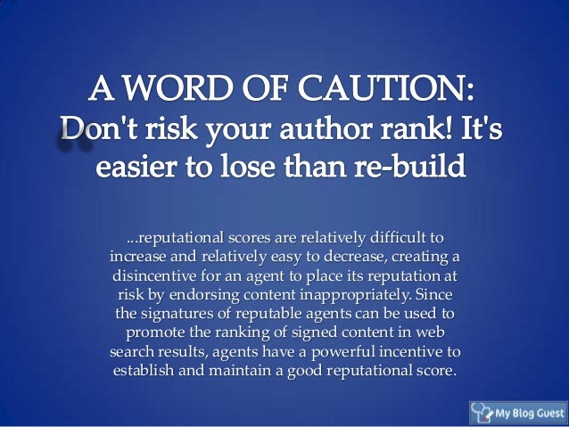 Author Rank and Guest Blogging Slide 19