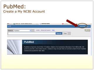 PubMed:  Create a My NCBI Account 