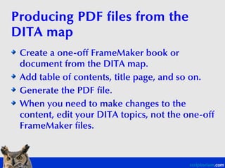 Authoring Dita In Frame Maker
