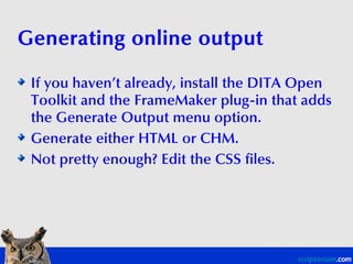 Authoring Dita In Frame Maker