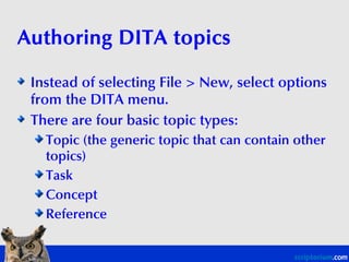 Authoring Dita In Frame Maker