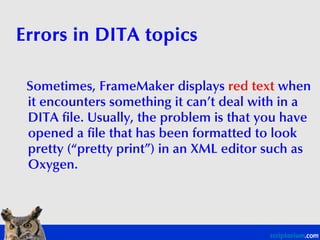 Authoring Dita In Frame Maker