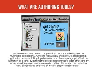 Theories of Learning, Emerging Technologies & Authoring Tools for ...