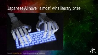 Japanese AI novel ‘almost’ wins literary prize
Source: Digital Trends. Credit: Sergey Soldatov/123RF.com
 