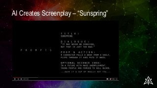 AI Creates Screenplay – “Sunspring”
 