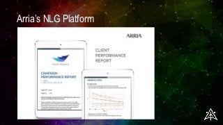 Arria’s NLG Platform
 