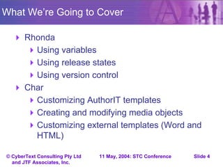 Author-It Tips And Tricks