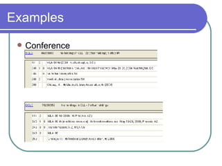 Examples Conference 