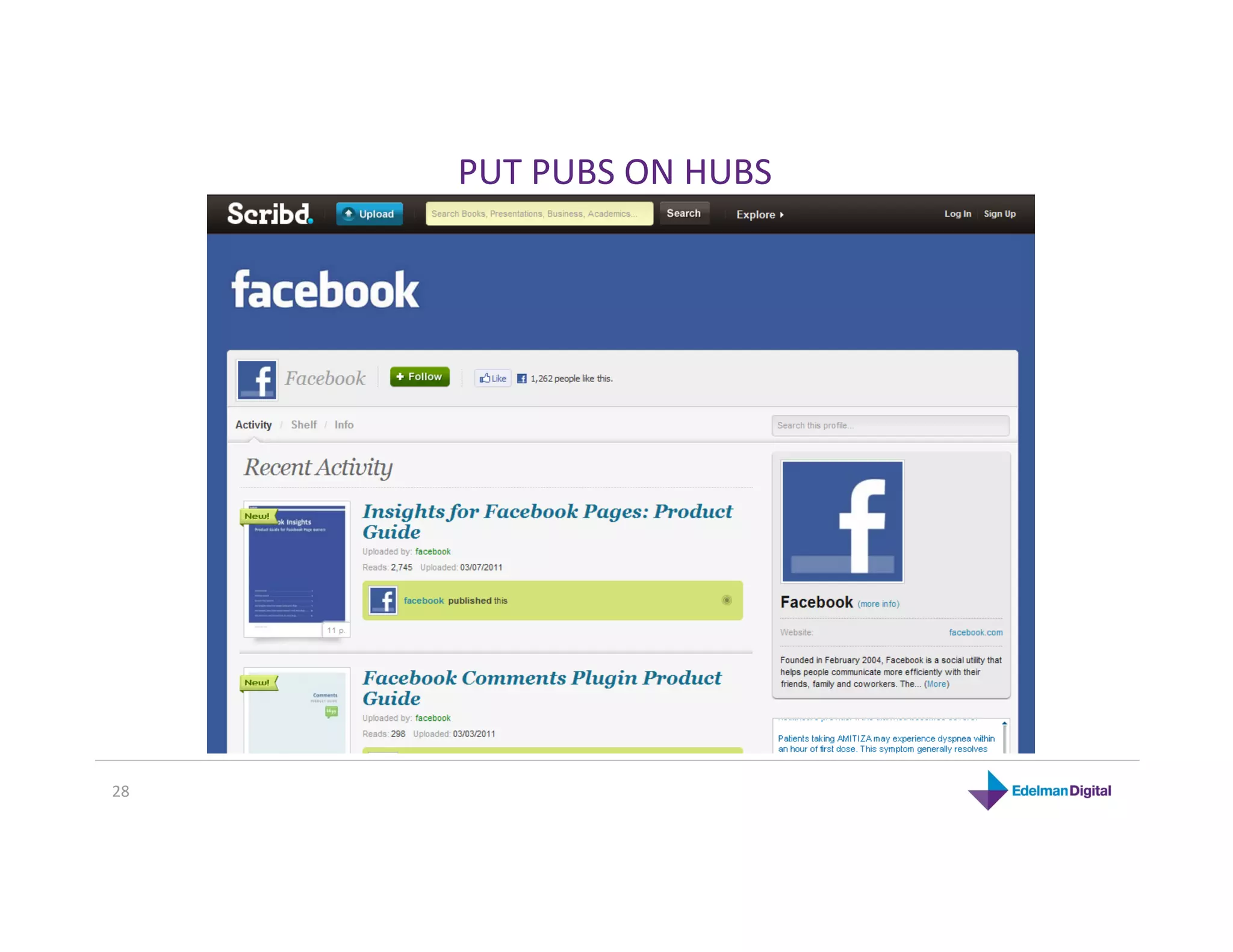 PUT PUBS ON HUBS 




28 
 