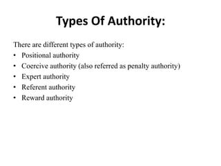 Authority relationship | PPTX | Large Business | Business