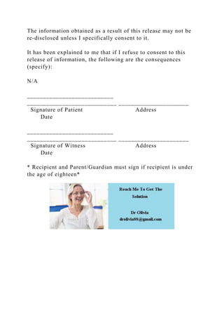 AUTHORIZATION FOR RELEASE OF INFORMATIONI authorize __________.docx