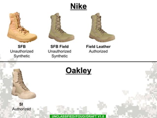 Authorized Army Boots - Draft