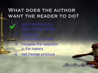 Author's argument | PPT