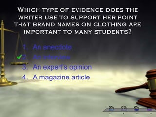 Author's argument | PPT