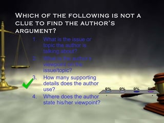Author's argument | PPT