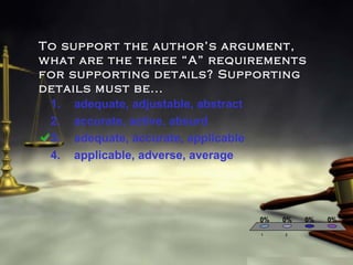Author's argument | PPT