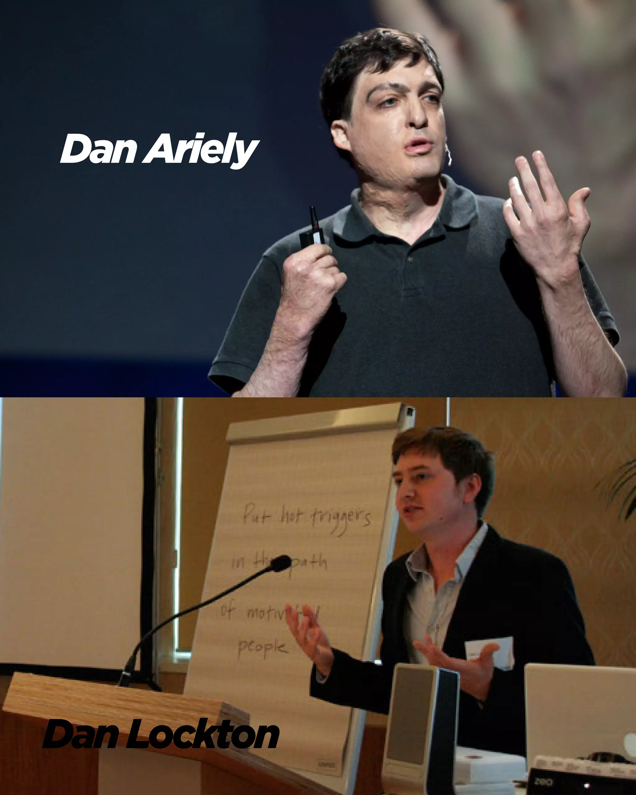 Dan Ariely 
Dan Lockton  