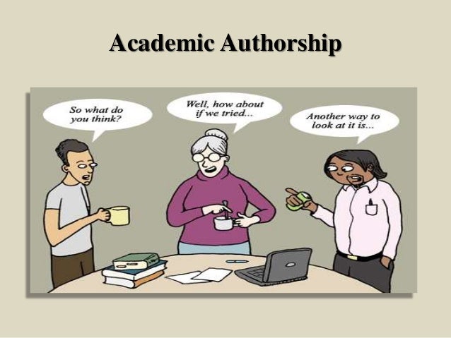Authorship Of Research Papers
