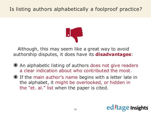 Author order research paper