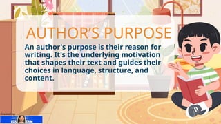Author’s Purpose PPT - Lesson and Activities | PPTX