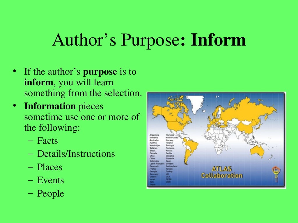 Authors Purpose and Position
