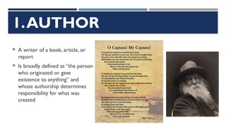 AUTHOR’S TECHNIQUE AND WRITING STYLE.pptx
