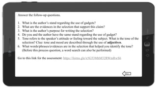AUTHOR’S TECHNIQUE AND WRITING STYLE.pptx