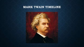 MARK TWAIN TIMELINE
 