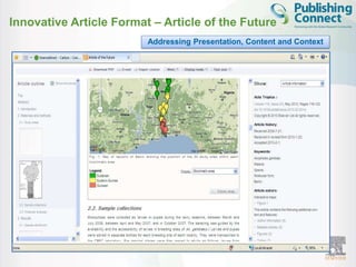 Innovative Article Format – Article of the Future 
Addressing Presentation, Content and Context 
34 
 